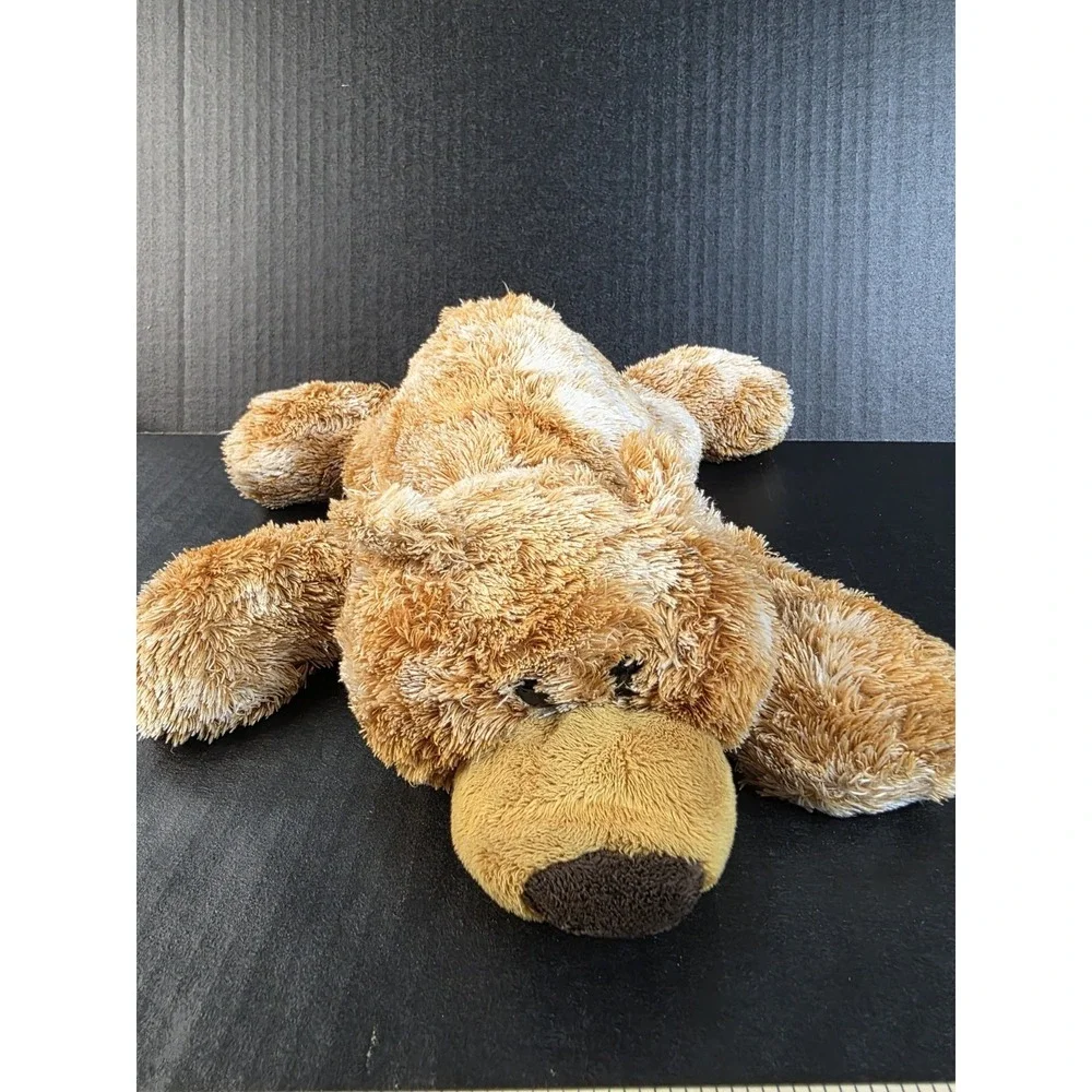 Aurora Flopsies Golden Bearton Frosted Bronze & White Splotchy Floppy Plush Bear
